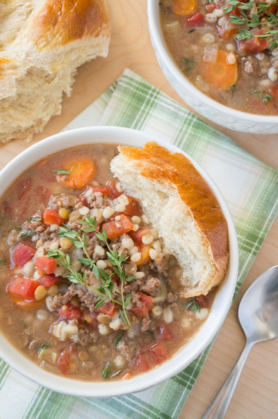 hearty beef barley soup